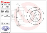 Brzdový kotouč BREMBO 08.E523.11