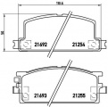 Sada brzdových destiček BREMBO P34001 - ISUZU