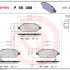 Sada brzdových destiček BREMBO P59088 - OPEL