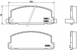 Sada brzdových destiček BREMBO P34002 - ISUZU