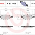 Sada brzdových destiček BREMBO P61054 - CITROËN, PEUGEOT