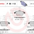 Sada brzdových destiček BREMBO P85112 - VW