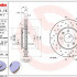 Brzdový kotouč BREMBO 09.C171.1X - HYUNDAI, KIA