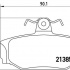 Sada brzdových destiček BREMBO P86009 - VOLVO