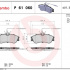 Sada brzdových destiček BREMBO P61060 - CITROËN, PEUGEOT