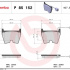 Sada brzdových destiček BREMBO P85152 - AUDI