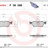 Sada brzdových destiček BREMBO P36008 - DAIMLER, JAGUAR