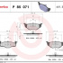 Sada brzdových destiček BREMBO P85071 - ŠKODA, VW