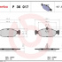 Sada brzdových destiček BREMBO P36017 - DAIMLER, JAGUAR