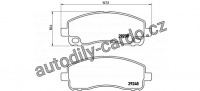 Sada brzdových destiček BREMBO P54042