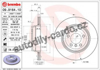 Brzdový kotouč BREMBO 09.9164.11