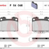 Sada brzdových destiček BREMBO P54048 - MITSUBISHI