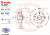 Brzdový kotouč BREMBO 08.B397.17