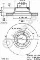 Brzdový kotouč BREMBO 09.2943.10 - FORD