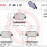 Sada brzdových destiček BREMBO P83112 - TOYOTA