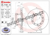 Brzdový kotouč BREMBO 09.7164.10 - MAN