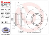 Brzdový kotouč BREMBO 09.7164.10 - MAN