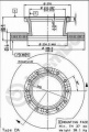 Brzdový kotouč BREMBO 09.7183.40 - IVECO