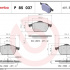 Sada brzdových destiček BREMBO P85037 - AUDI, VW