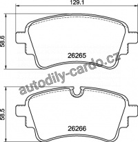 Sada brzdových destiček BREMBO P85185