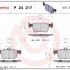 Sada brzdových destiček BREMBO P24217