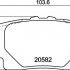 Sada brzdových destiček BREMBO P83174