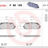 Sada brzdových destiček BREMBO P85165X - AUDI