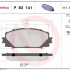 Sada brzdových destiček BREMBO P83141 - DAIHATSU, TOYOTA