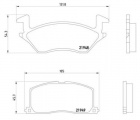 Sada brzdových destiček BREMBO P83022 - TOYOTA