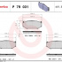 Sada brzdových destiček BREMBO P79031 - SUZUKI