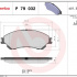 Sada brzdových destiček BREMBO P79032 - SUZUKI