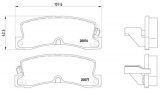 Sada brzdových destiček BREMBO P83017 - LEXUS, TOYOTA