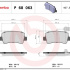 Sada brzdových destiček BREMBO P68063 - NISSAN, OPEL, RENAULT