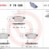 Sada brzdových destiček BREMBO P79029 - SUZUKI