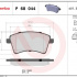 Sada brzdových destiček BREMBO P68044 - MERCEDES-BENZ, RENAULT