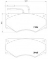 Sada brzdových destiček BREMBO PA6002 - IVECO