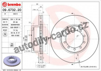 Brzdový kotouč BREMBO 09.6732.20 - RENAULT TRUCKS