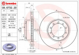 Brzdový kotouč BREMBO 09.6732.20 - RENAULT TRUCKS