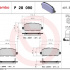 Sada brzdových destiček BREMBO P28090