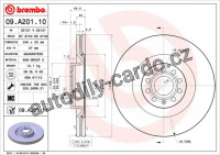 Brzdový kotouč BREMBO 09.A201.11