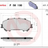 Sada brzdových destiček BREMBO P56100