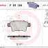 Sada brzdových destiček BREMBO P23104