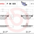 Sada brzdových destiček BREMBO P06023 - BMW