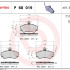 Sada brzdových destiček BREMBO P68019 - RENAULT