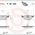 Sada brzdových destiček BREMBO P06025 - BMW