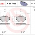 Sada brzdových destiček BREMBO P68022 - RENAULT