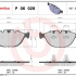 Sada brzdových destiček BREMBO P06028 - BMW