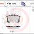 Sada brzdových destiček BREMBO P68024 - NISSAN, RENAULT