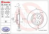 Brzdový kotouč BREMBO 09.5123.10 - MASERATI