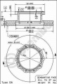 Brzdový kotouč BREMBO 09.8067.10 - SCANIA